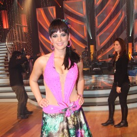 Jitka Čvančarová oblékla model, který odhaloval velké množství "nahé" kůže.