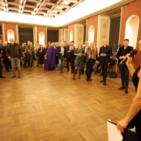 Slavnostní křest v Gröbeho vile. 