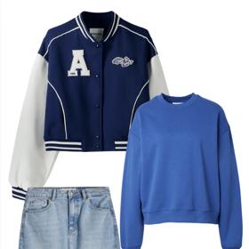 Druhou variantu za o něco nižší částku sestavíte z kratší sukně a z bundy v klasické délce.