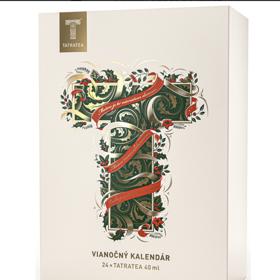 Alkohol ukrývá i adventní kalendář značky TatraTea. 24 lahviček v speciálním adventním balení pořídíte za 1 499 Kč.