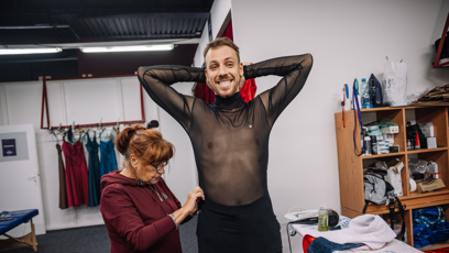 FOTO: Martin Prágr v šatně.