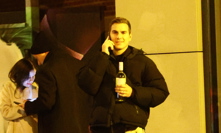 David Gránský si vystačil s lahví vína. 