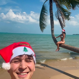 Nikos a jeho přítelkyně Kristína Ďurišová trávili vánoční svátky v Thajsku.