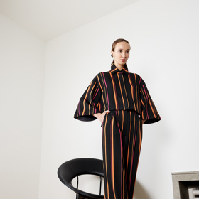 Model z aktuální kolekce návrhářky Evy Vontorové Ether Linea.