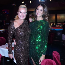 Zelené flitry oblékla Zuzana Augustin Poláčková.