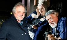 Koláž Mariána Geišberga v roli hostinského v pohádce Čertí brko