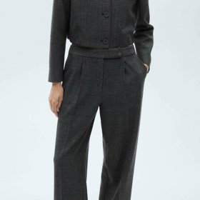 Šedivé kalhoty s kostkou, Mango, 1 299 Kč