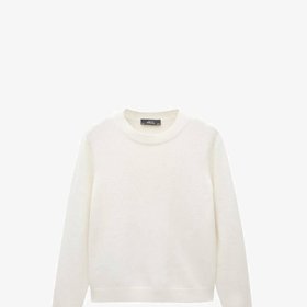 Pod bundu Ljuba Krbová oblékla světlý pulovr. Tento podobný je z obchodu Mango a stojí 1 299 Kč.