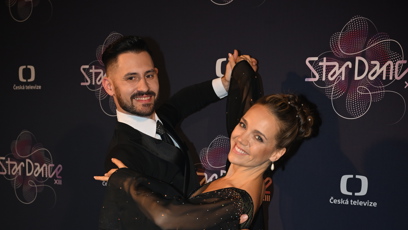 FOTO: Lucie Vondráčková a Lukáš Bartuněk před začátkem devátého večera StarDance.