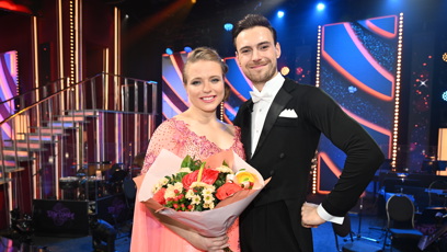 FOTO: Martina Ptáčková s Dominikem Vodičkou po jejich posledním vystoupení ve StarDance.