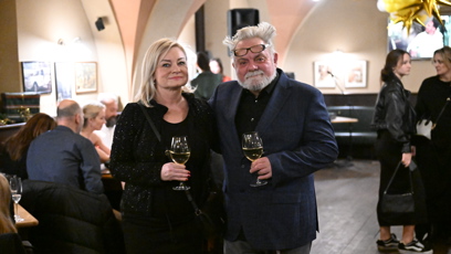 FOTO: Václav Upír Krejčí s partnerkou.