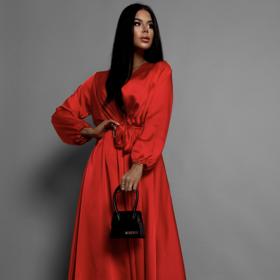 Saténové zavinovací šaty, Erika Fashion, 879 Kč