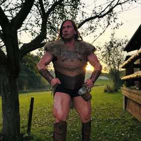 Takhle vypadá Věra Mikulcová, když se převlékne za válečníka.