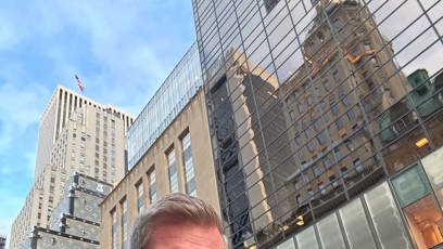 FOTO: Filip Turek před Trump Tower.