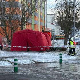 Místo, kde došlo k výbuchu.