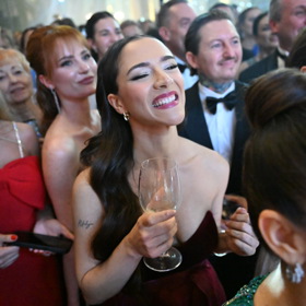 Eva Burešová si užívala večer.