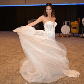 Monika Leová si přehlídku užívala.