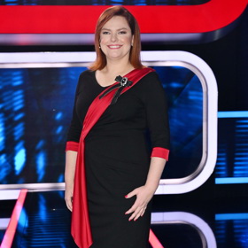 Dagmar Jandová jako kvízová dáma. 