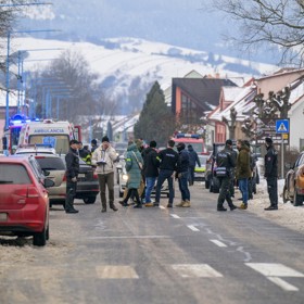 Policisté ve Spišské Staré Vsi.