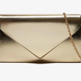 Metalická kabelka tvaru psaníčka, Call it Spring, 940 Kč