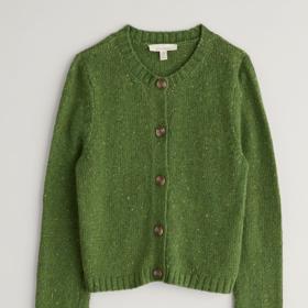 Kardigan z merino vlny v trávově zelené barvě, Seasalt Cornwall, 2 790 Kč