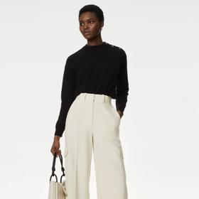 Krémové elegantní kapsáče, Marks&Spencer, 999 Kč