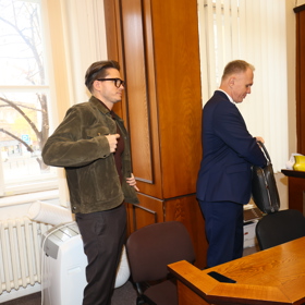 Ondřej Brzobohatý u soudu.