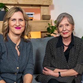 Hanka Třeštíková s mámou Helenou navštívily talkshow Na kafeečko.