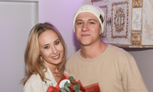 Denisa Grossová a její partner Filip Hořejš.