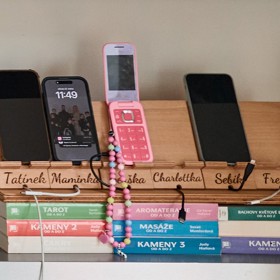 Tady je názorně vidět, že jsou zaparkované i telefony tatínka a maminky.