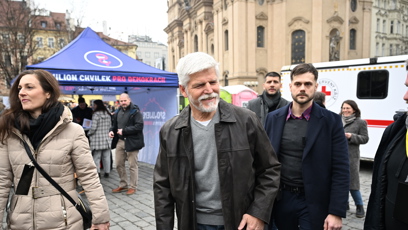FOTO: Petr Pavel na Staroměstské náměstí.