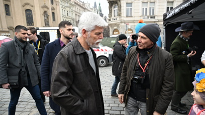 FOTO: Petr Pavel na Staroměstské náměstí.