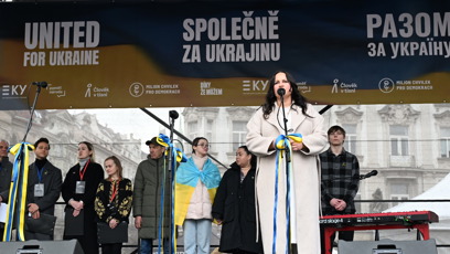 FOTO: Jitka Čvančarová na pódiu.