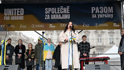 FOTO: Jitka Čvančarová na pódiu.