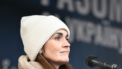 FOTO: Daniela Brzobohatá na pódiu.