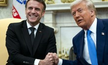 Schůzka Emmanuela Macrona a Donalda Trumpa ve Washingtonu.