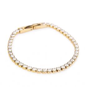 Pozlacený náramek se zirkony, Franco Bene, 790 Kč