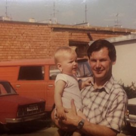 Veronika Chmelířová se svým otcem. 