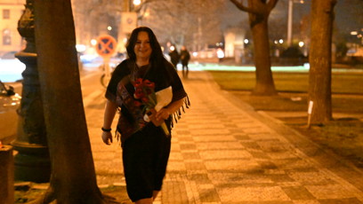 FOTO: Jitka Čvančarová měla dobrou náladu.