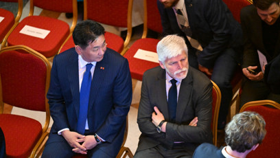 FOTO: Petr Pavel na zahájení výstavy Čingischán.