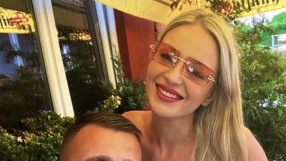 FOTO: Tereza Hlůšková s partnerem.