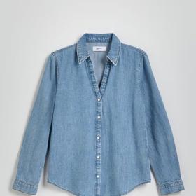 Džínová košile s rozhalenkou,  Reserved, 699 Kč