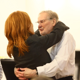 Simona Stašová při tanci s Jiřím Štěpničkou.