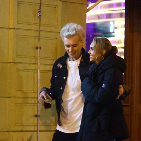 Lucie Bikárová po boku svého bývalého partnera Vojtěcha Drahokoupila.