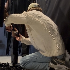 Originální model Jana s Ewou ladila ještě dva dny před předáváním cen. 