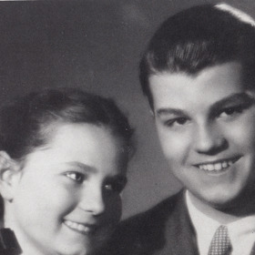 Jan Přeučil se sestrou Martou.