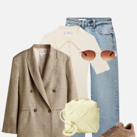 Také se v tlumených barvách hodí k k džínám. 