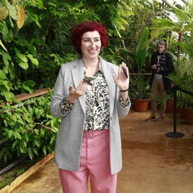 Simona Babčáková v Botanické zahradě.