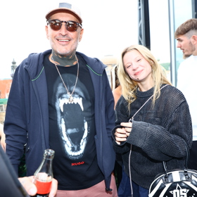 Jakub Mohamed Ali s Mínou na tiskovce Clash 12.