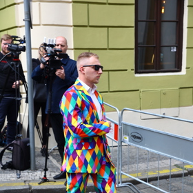 Smuteční hosté dorazili na pohřeb Aničky Slováčkové.